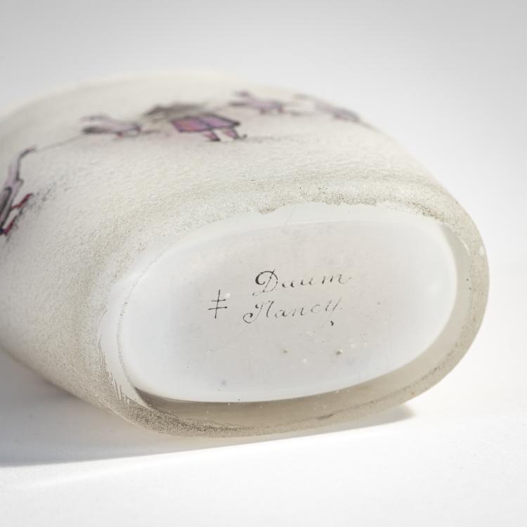 Bild 2 zu Objekt, Kleine Vase 'La petite Gardeuse d&rsquo;oies' (Die G&auml;nsemagd), 1898, Daum Fr&egrave;res, Nancy, 174A 16