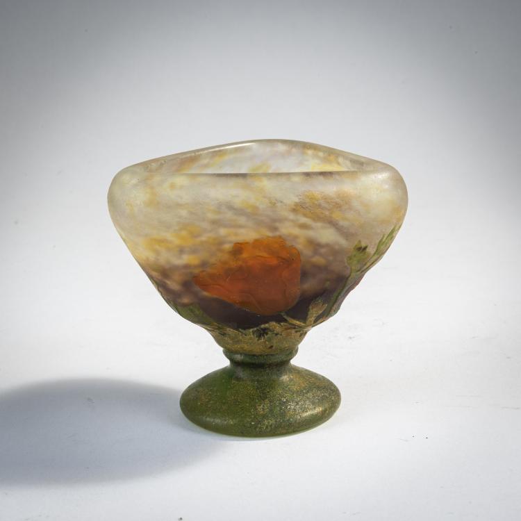 Hauptbild zu Objekt, Pokalvase 'Eschscholzia', um 1900, Daum Fr&egrave;res, Nancy, 174A 22