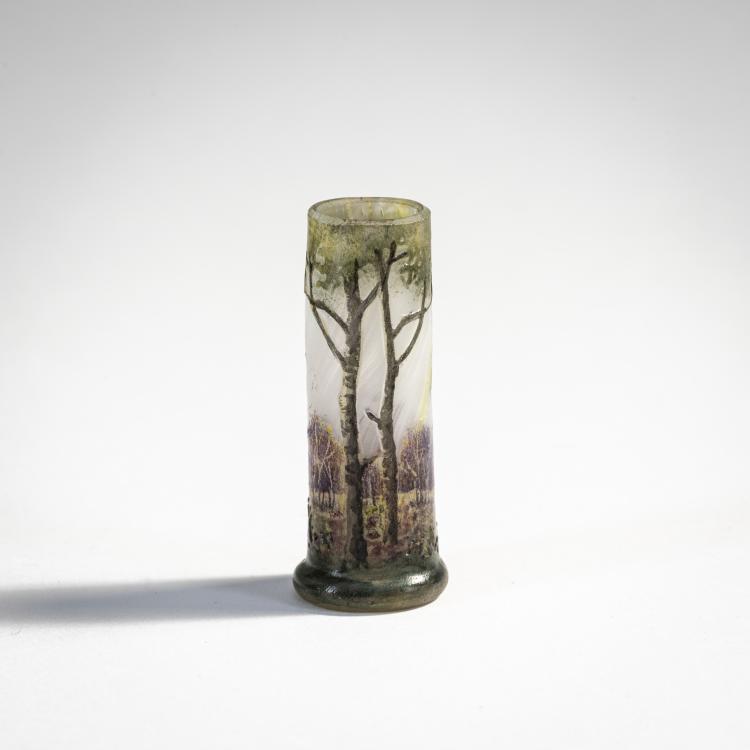 Hauptbild zu Objekt, Miniaturvase 'Paysage en &eacute;t&eacute;', 1903-05, Daum Fr&egrave;res, Nancy, 174A 35