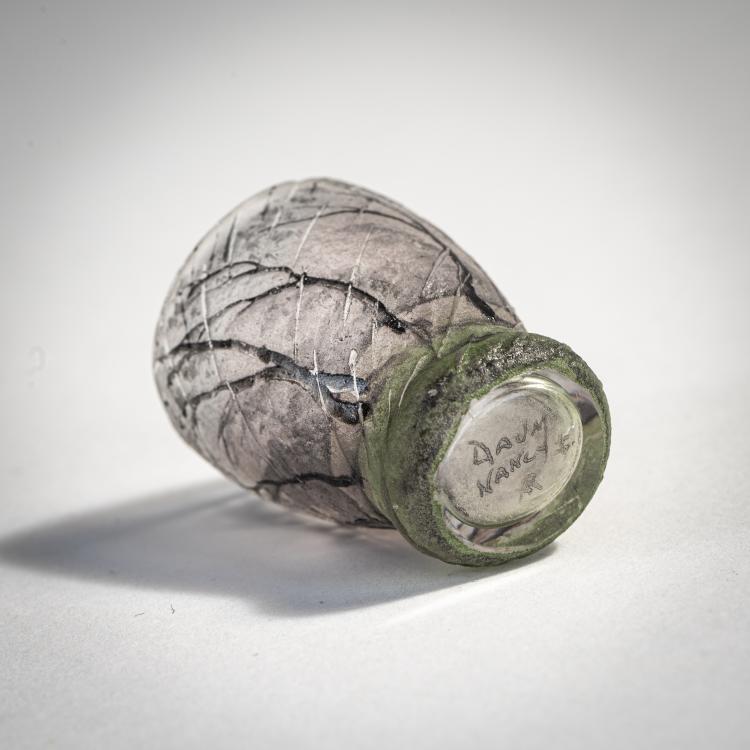 Bild 1 zu Objekt, Miniaturvase 'Pluviose' - 'Une Pluie', um 1900, Henri Berg&eacute;, Daum Fr&egrave;res, Nancy, 174A 24