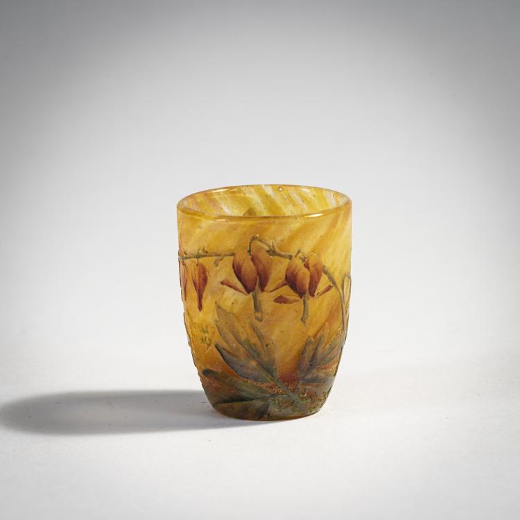 Hauptbild zu Objekt, Miniaturvase 'Coeur de Jeanette', um 1910, Daum Fr&egrave;res, Nancy, 174A 85