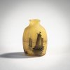 Miniature vase 'Voiliers, soleil couchant', c. 1910