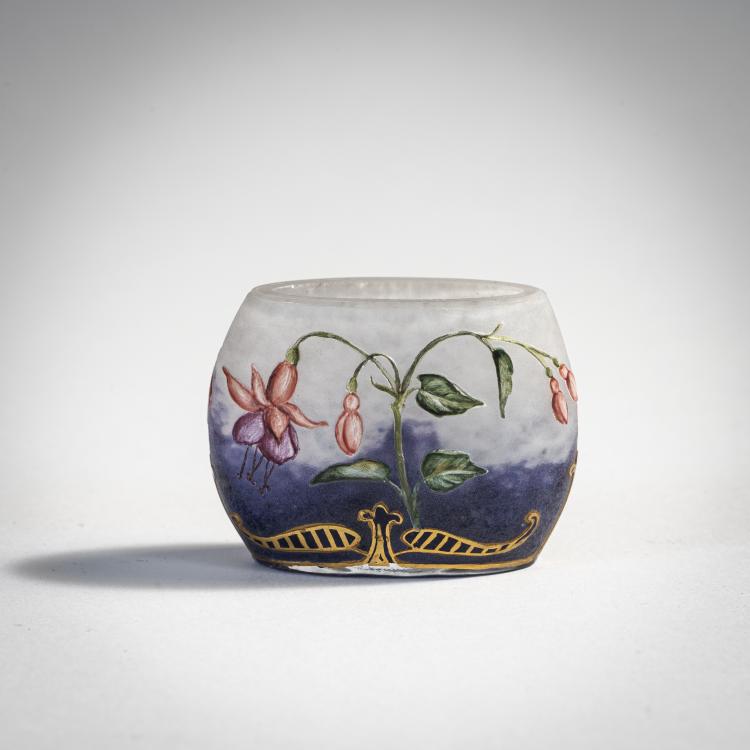 Hauptbild zu Objekt, Miniaturvase 'Fuchsias', 1905-10, Daum Fr&egrave;res, Nancy, 174A 50
