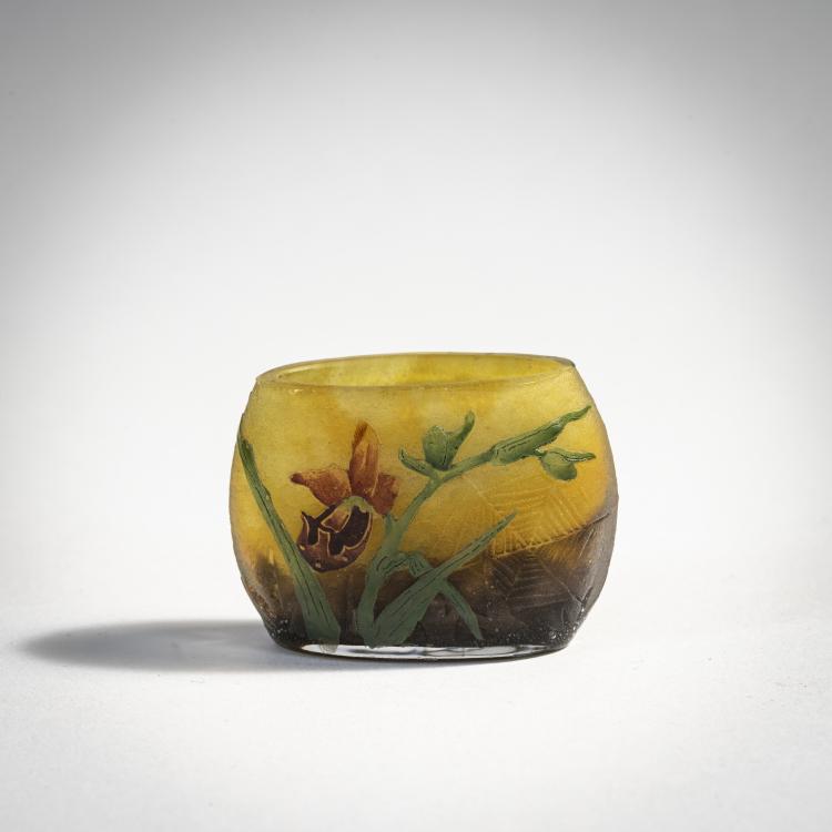 Hauptbild zu Objekt, Miniature vase 'Orchis', c. 1906, Henri Berg&eacute;, Daum Fr&egrave;res, Nancy, 174A 66