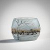 Miniature vase 'Paysage hiver', c. 1910