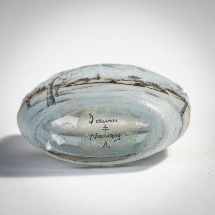 Bild 1 zu Objekt, Miniaturvase 'Paysage hiver', um 1910, Daum Fr&egrave;res, Nancy, 174A 88