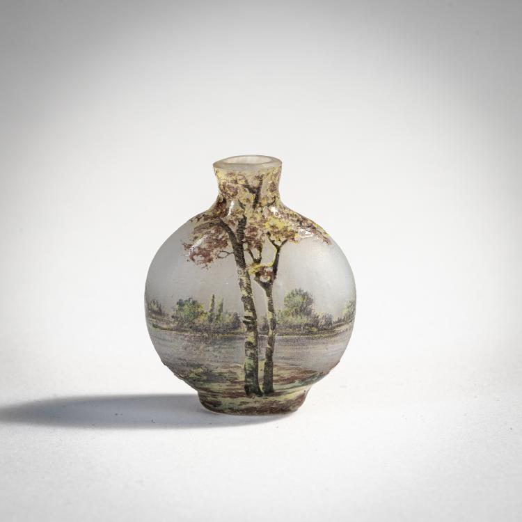 Bild 1 zu Objekt, Miniaturvase 'Paysage en &eacute;t&eacute;', 1903-05, Daum Fr&egrave;res, Nancy, 174A 36