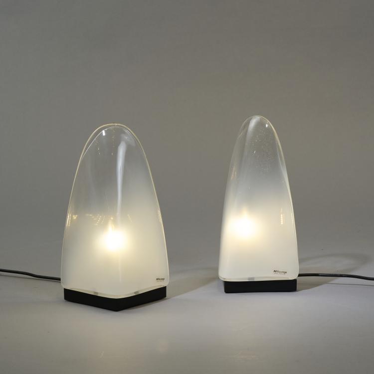 Bild 1 zu Objekt, Two table lights, 1960s, Carlo Nason, Mazzega, A.V., Murano, 173A 113