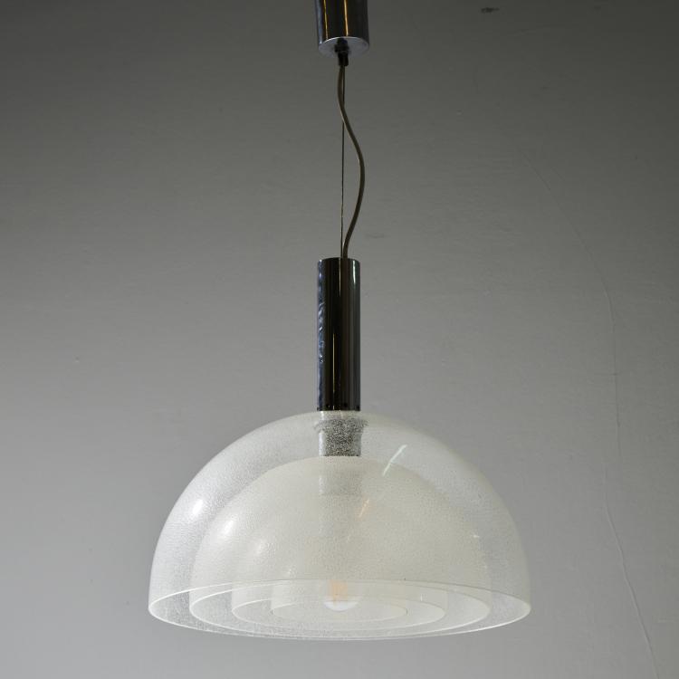 Hauptbild zu Objekt, 'Pulegoso' ceiling light, 1970s, Carlo Nason, Mazzega, A.V., Murano, 173A 182