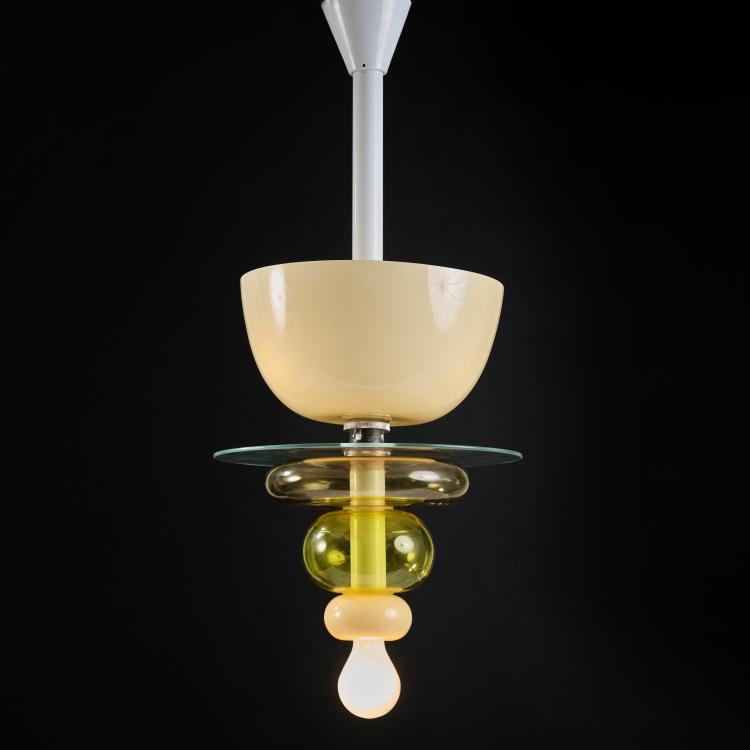 Hauptbild zu Objekt, Deckenleuchte 'Firenze', 1994, Ettore Sottsass, Venini & C., Murano, 173A 288