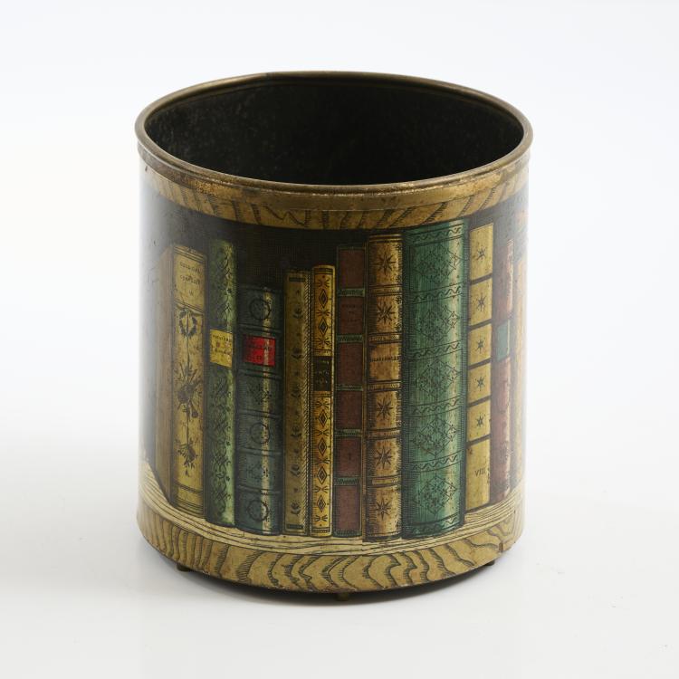 Bild 1 zu Objekt, 'Libri' wastepaper basket, 1950s, Piero Fornasetti, Fornasetti, Mailand, 173A 75