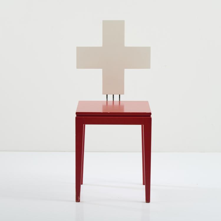 Bild 1 zu Objekt, Chair 'sCHwiiz', 1991, Reto Kaufmann, Horgen-Glarus AG, Glarus, 173B 546