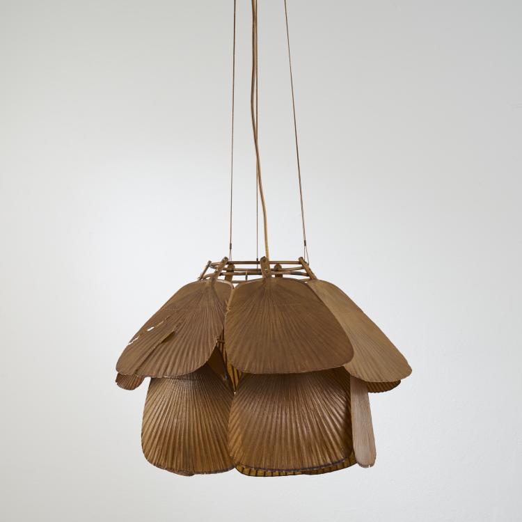 Hauptbild zu Objekt, Ceiling light 'Ju-Yon' from the 'Uchiwa' series, 1973, Ingo Maurer, Design M, Maurer, Ingo, M&uuml;nchen, 173B 349