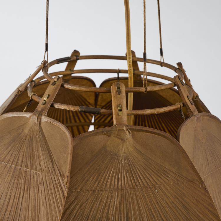 Bild 1 zu Objekt, Ceiling light 'Ju-Yon' from the 'Uchiwa' series, 1973, Ingo Maurer, Design M, Maurer, Ingo, M&uuml;nchen, 173B 349