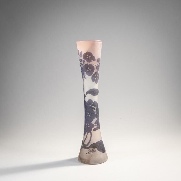 Bild 1 zu Objekt, Hohe Vase 'Hortensias', 1908-20, Gall&eacute;, Nancy, 174A 132