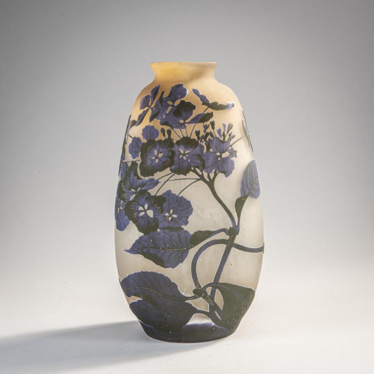 Hauptbild zu Objekt, Vase 'Hortensias', 1908-20, Gall&eacute;, Nancy, 174A 133