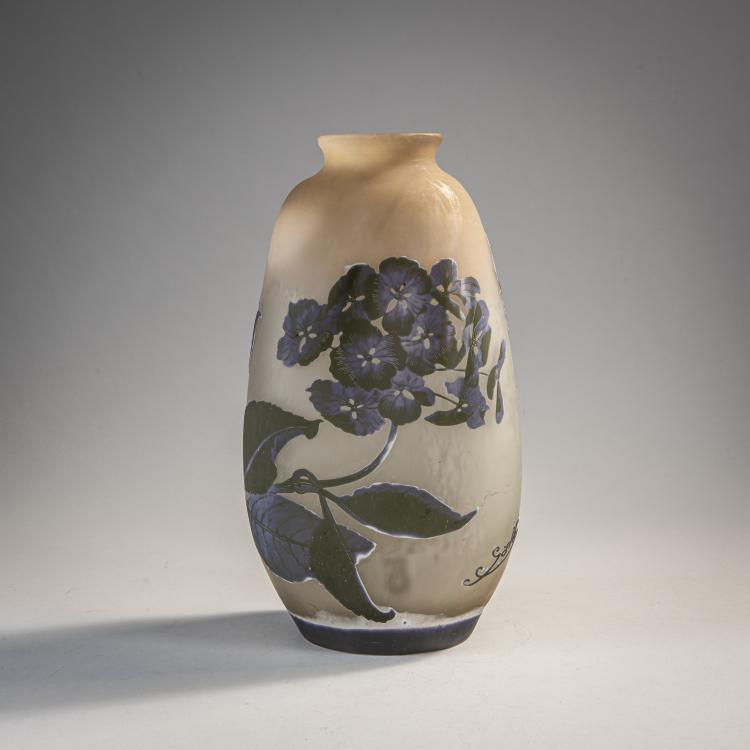 Bild 1 zu Objekt, Vase 'Hortensias', 1908-20, Gall&eacute;, Nancy, 174A 133