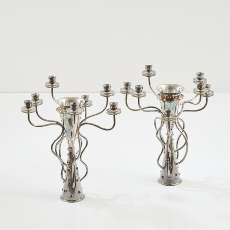 Hauptbild zu Objekt, Two candlesticks 'Simon', 1988, Bořek &Scaron;&iacute;pek, Driade, Caorso, 173B 411