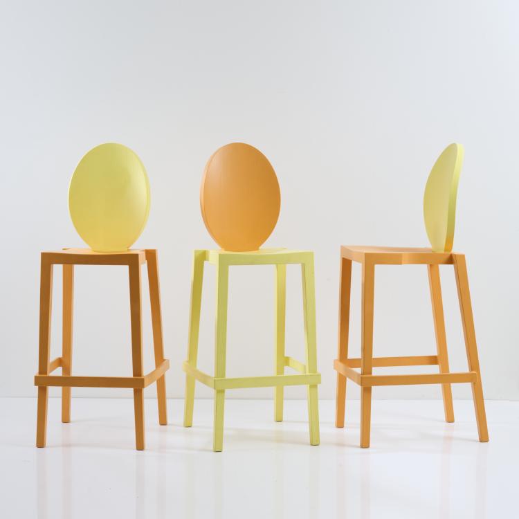 Hauptbild zu Objekt, Three 'Joa Sekoya' bar stools, c. 2014, Philippe Starck, Tog, Mailand, 173B 522