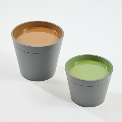 Two containers with lids 'Boaat', 1998