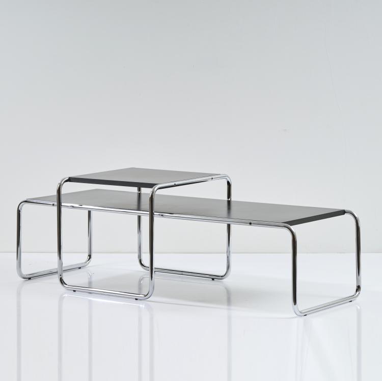 Hauptbild zu Objekt, Two 'B 9' side tables, 1925, Marcel Breuer, Gavina, Mailand, 173B 305