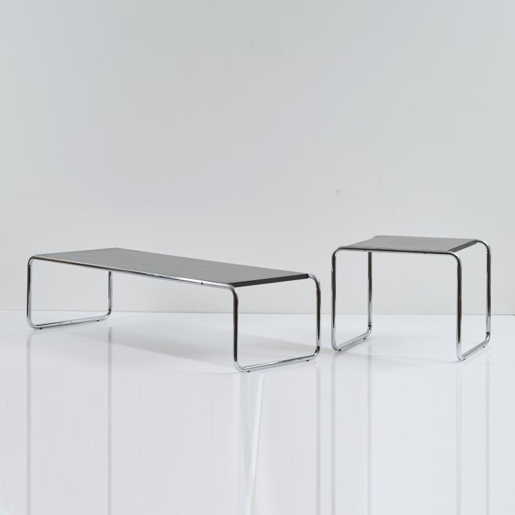 Bild 3 zu Objekt, Two 'B 9' side tables, 1925, Marcel Breuer, Gavina, Mailand, 173B 305