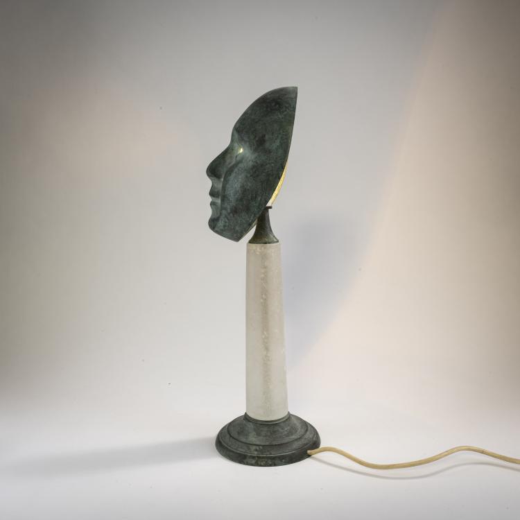 Bild 1 zu Objekt, Table light 'Maschere', c. 1982, Vittorio Rigattieri, Seguso Vetri d'Arte, Murano, 173A 257