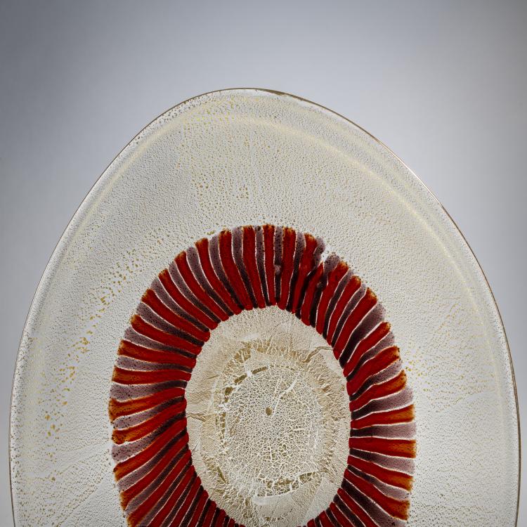 Bild 2 zu Objekt, 'A cane' plate, 1956, Anzolo Fuga, A.Ve.M., Murano, 173C 734