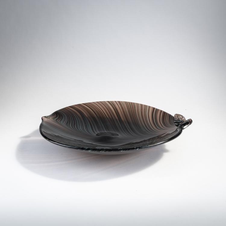 Hauptbild zu Objekt, 'Filigree tessuto' plate, 1938, Tyra Lundgren, Venini & C., Murano, 173C 604