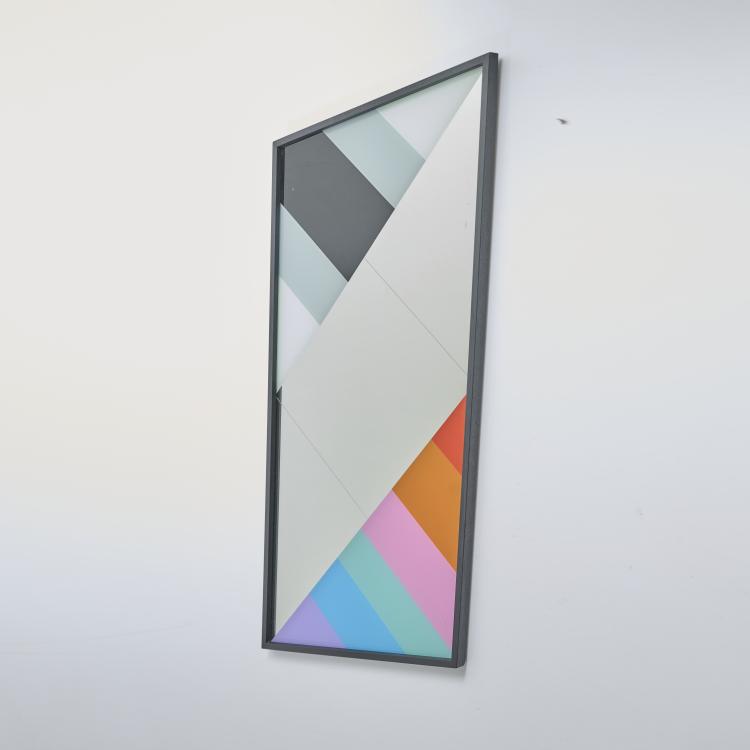 Hauptbild zu Objekt, Wall mirror, 1980s, Eugenio Carmi, Morphos Acerbis International Division, Bergamo, 173A 249