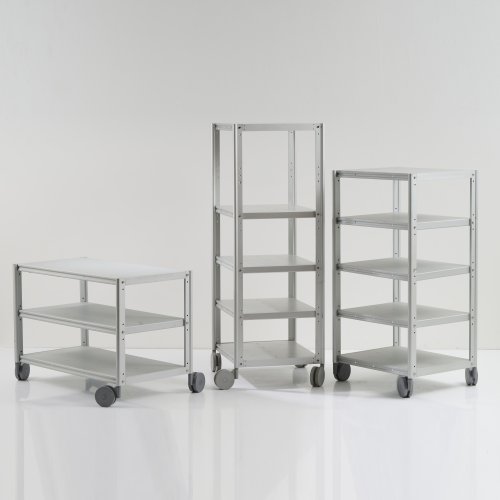 Three mobile shelves 'Ciak AT' and 'Rack AT', 1988