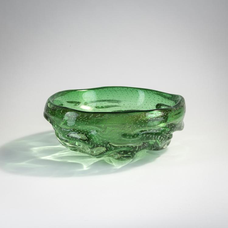 Hauptbild zu Objekt, Schale 'Sommerso a bullicante', 1939, Flavio Poli, Seguso Vetri d'Arte, Murano, 173C 692