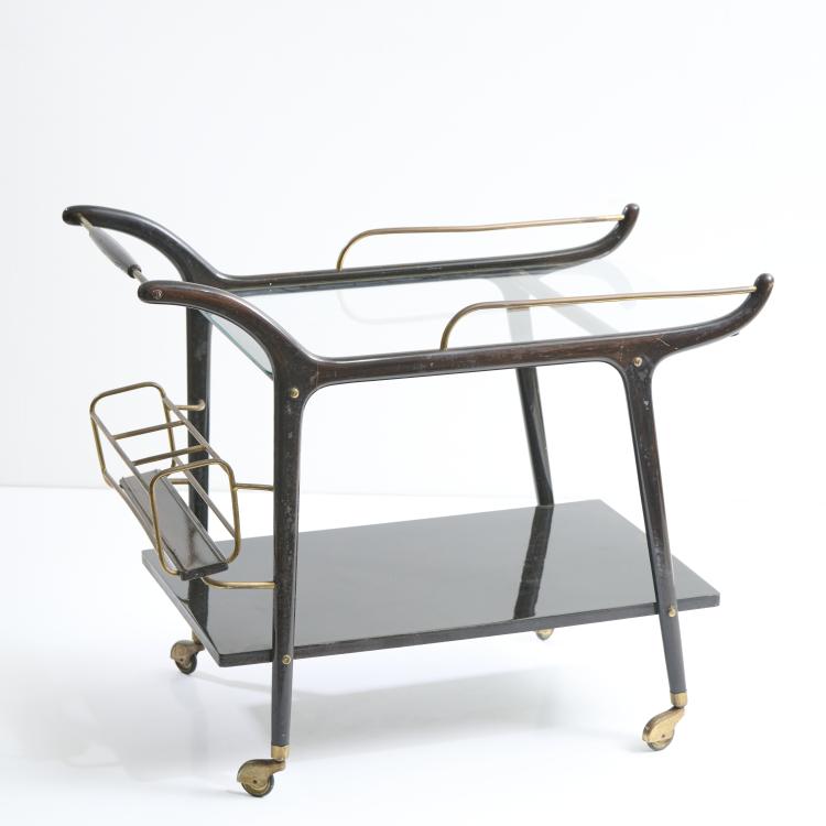 Bild 1 zu Objekt, Serving cart, 1950s, Cesare Lacca (attributed), Italien, 173A 19