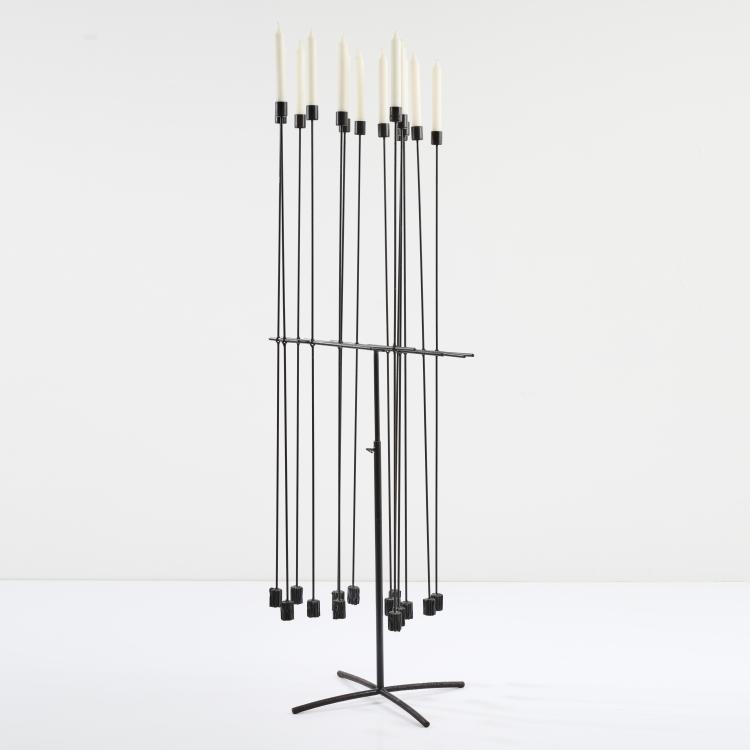 Bild 1 zu Objekt, Kinetic candlestick 'Attrape-feux', c. 1984, Daniel Grobet, Grobet, Daniel, 173B 410