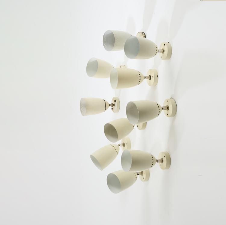 Hauptbild zu Objekt, Ten wall/ceiling lights, 1950s, Philips, Eindhoven, 173B 336