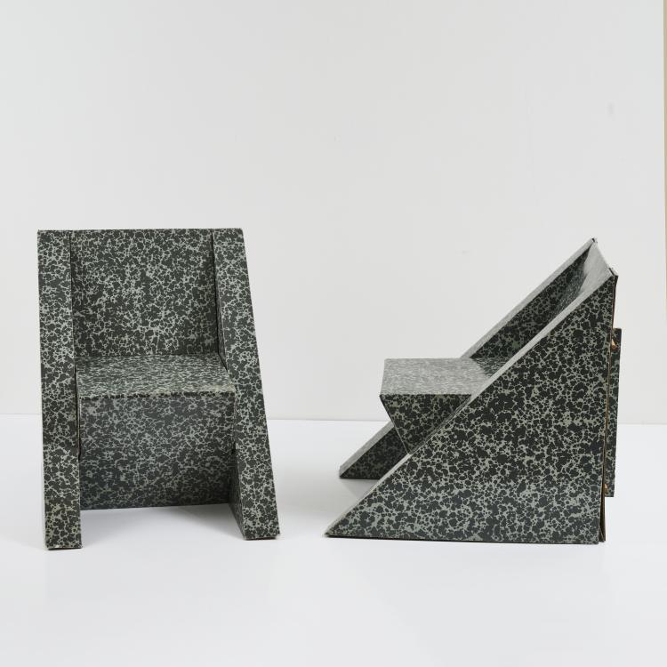 Bild 1 zu Objekt, Two armchairs, 1980s, Italien / Italy (zugeschrieben / attributed), 173A 274