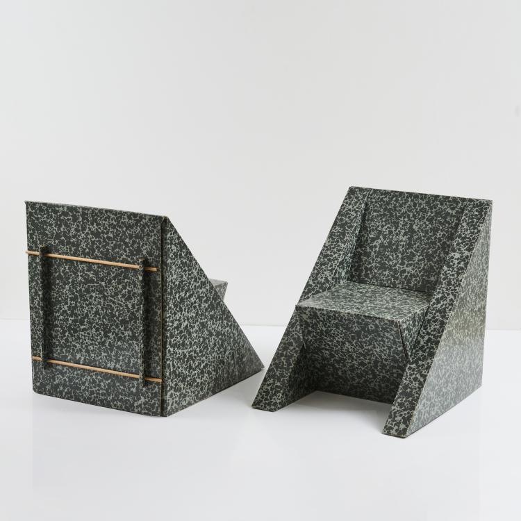 Bild 2 zu Objekt, Two armchairs, 1980s, Italien / Italy (zugeschrieben / attributed), 173A 274