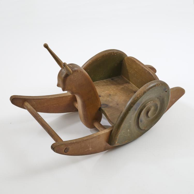 Hauptbild zu Objekt, Rocking toy 'Snail', c. 1960, Antonio Vitali, Schweiz / Switzerland, 173B 420