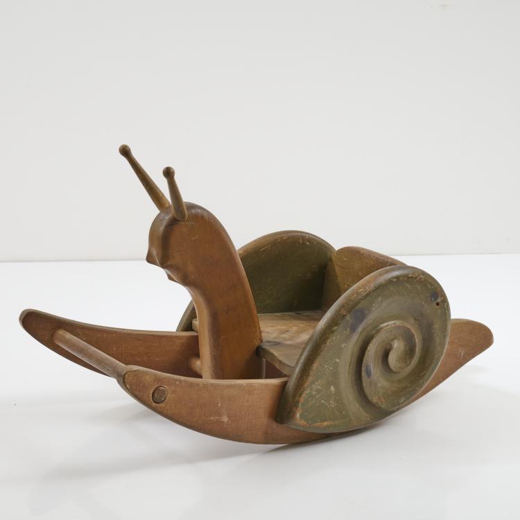Bild 1 zu Objekt, Rocking toy 'Snail', c. 1960, Antonio Vitali, Schweiz / Switzerland, 173B 420