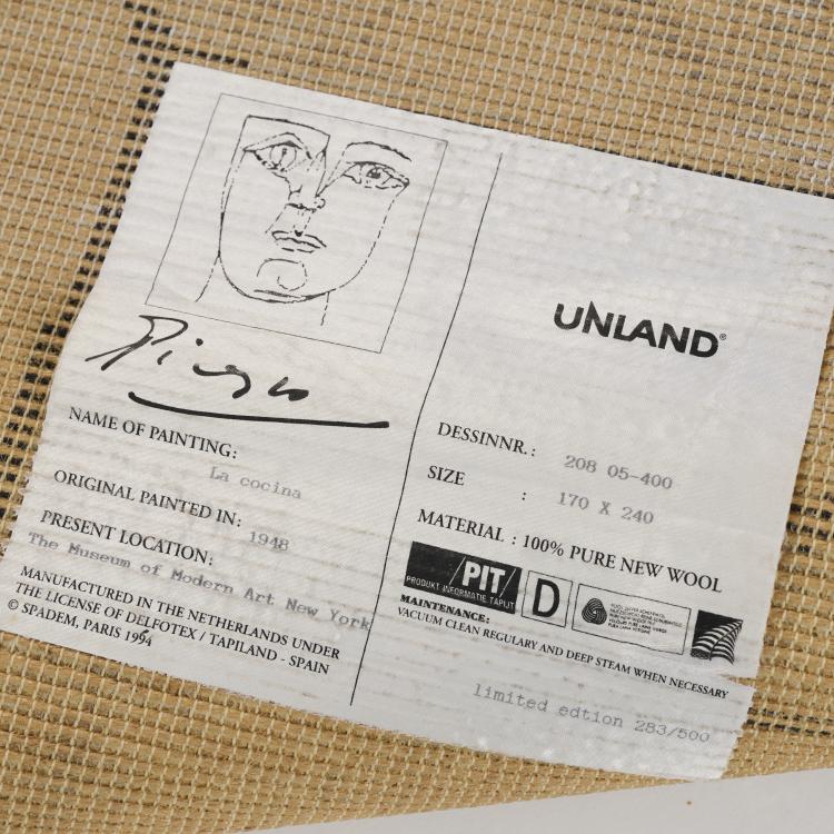 Bild 1 zu Objekt, Teppich 'La Cocina', 1948/1994, Pablo Picasso (nach), Unland, Niederlande / The Netherlands, 173B 429