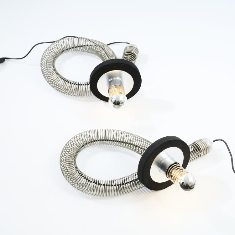 Hauptbild zu Objekt, Two 'Blacky' table lights, 1972, Babur Kerim Incedayi, Bonomi Form, Italien / Italy, 173B 378