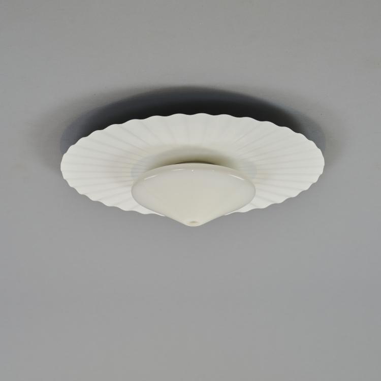 Hauptbild zu Objekt, 'Ripliss&eacute;' ceiling light, c. 1985, Achille Castiglioni, Flos, Mailand, 173A 263
