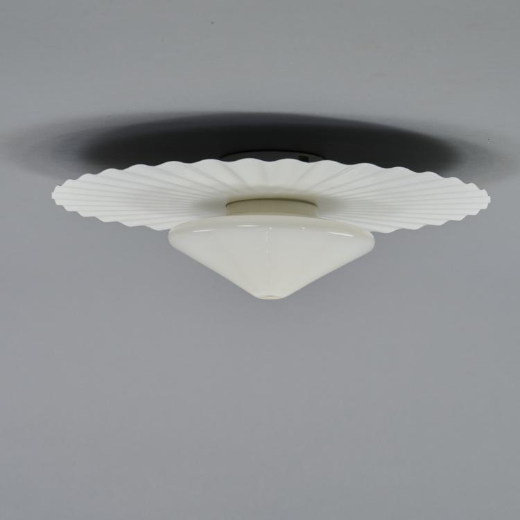 Bild 1 zu Objekt, 'Ripliss&eacute;' ceiling light, c. 1985, Achille Castiglioni, Flos, Mailand, 173A 263
