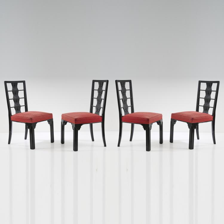 Bild 1 zu Objekt, Vier St&uuml;hle, um 1915, Otto Prutscher (zugeschrieben), Wien, 174A 346