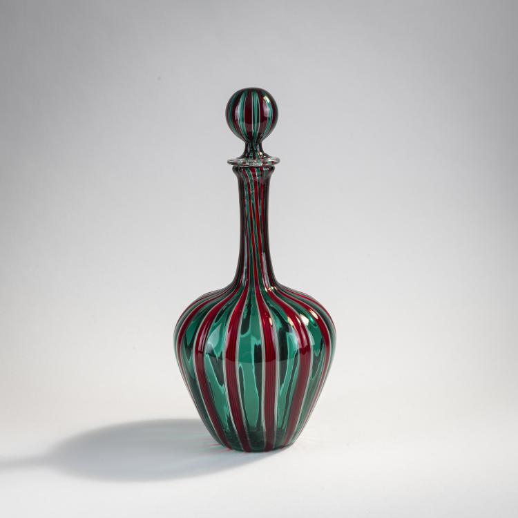 Bild 1 zu Objekt, Karaffe 'A fasce', um 1950, Venini & C., Murano, 173C 616