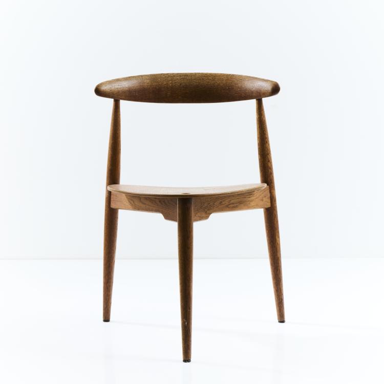 Hauptbild zu Objekt, Stuhl 'Heart chair' - FH 4103', 1952, Hans J. Wegner, Hansen, Fritz, Kopenhagen, 173B 448