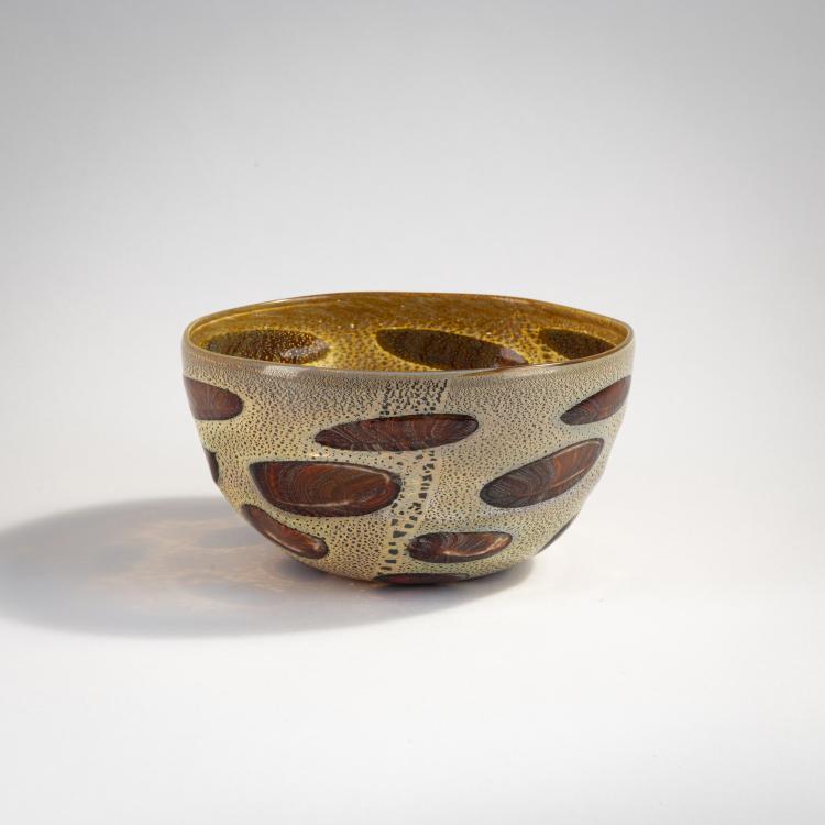 Bild 2 zu Objekt, 'A reazione policrome (ad anelli)' bowl, c. 1950, Giulio Radi, A.Ve.M., Murano, 173C 732