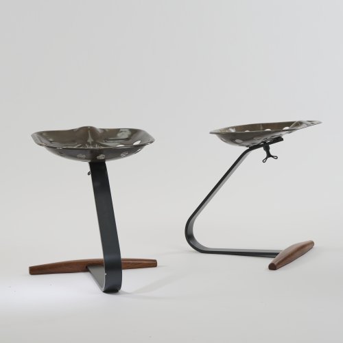 Two 'Mezzadro' stools, 1957