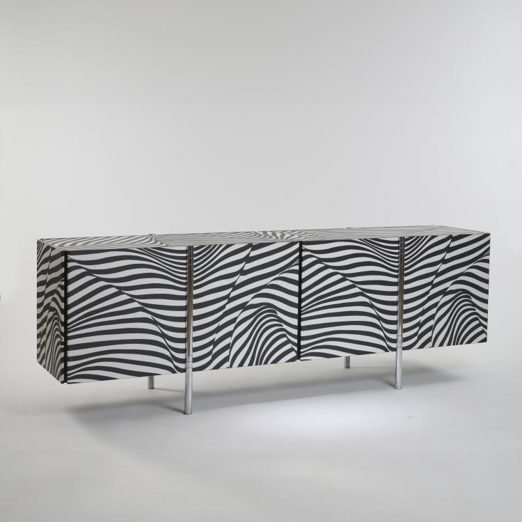 Bild 2 zu Objekt, Sideboard 'Amor Stripe - Wogg12 - Zebra', 1988, Trix Haussmann,Robert Haussmann, Wogg, Zumikon, Schweiz, 173B 537