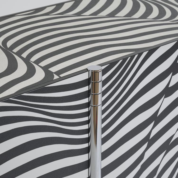 Bild 7 zu Objekt, Sideboard 'Amor Stripe - Wogg12 - Zebra', 1988, Trix Haussmann,Robert Haussmann, Wogg, Zumikon, Schweiz, 173B 537